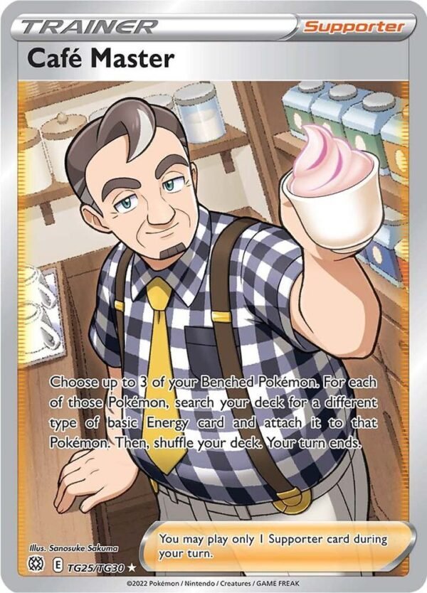 Cafe Master TG25/TG30 Holofoil SWSH09: Brilliant Stars Trainer Gallery Cafe Master TG25/TG30 Holofoil SWSH09: Brilliant Stars Trainer Gallery