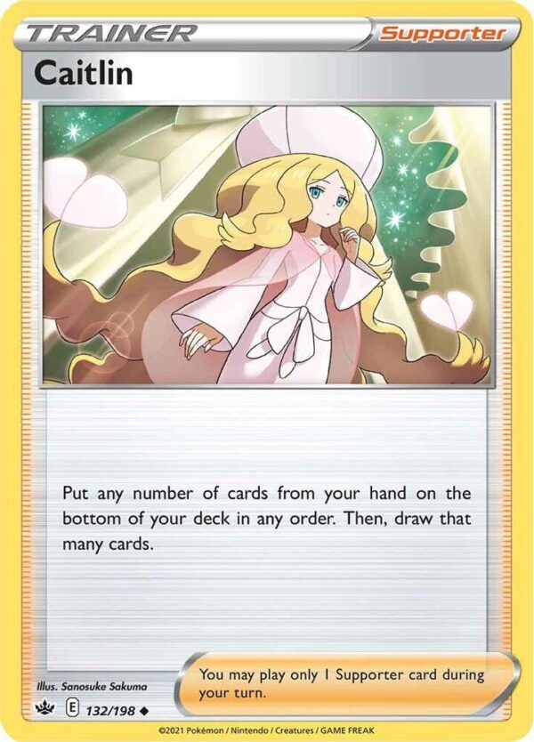 Caitlin 132/198 Reverse Holofoil SWSH06: Chilling Reign
