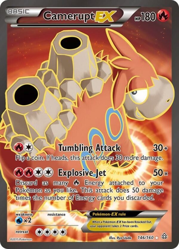 Camerupt EX (146 Full Art) 146/160 Holofoil XY – Primal Clash