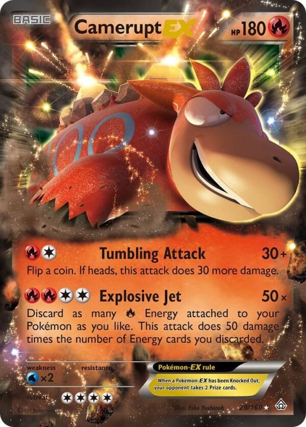 Camerupt EX 29/160 Holofoil XY – Primal Clash Camerupt EX 29/160 Holofoil XY – Primal Clash