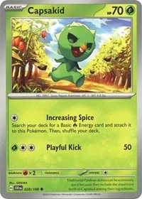 Capsakid | 028/198 | Reverse Holofoil | SV01: Scarlet & Violet Base Set