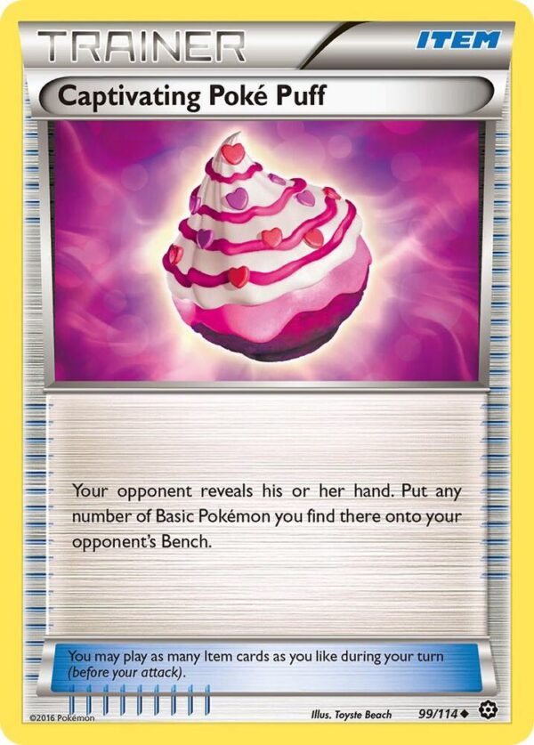 Captivating Poke Puff 99/114 Normal XY – Steam Siege Captivating Poke Puff 99/114 Normal XY – Steam Siege