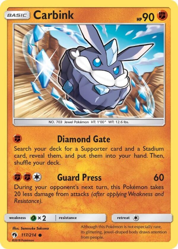 Carbink (117) 117/214 Normal SM – Lost Thunder