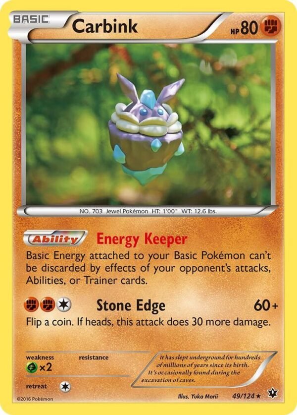 Carbink (49) 49/124 Reverse Holofoil XY – Fates Collide