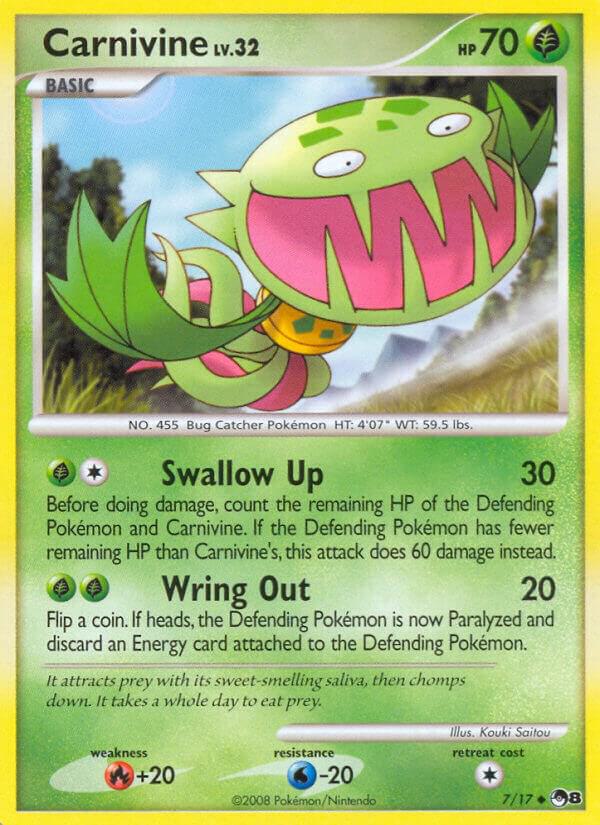Carnivine 007/017 Reverse Holofoil POP Series 8