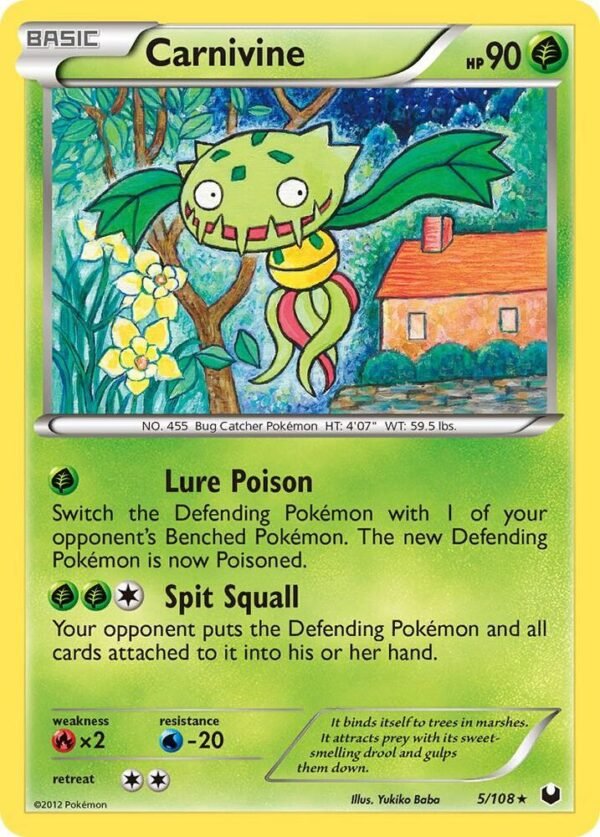 Carnivine 5/108 Reverse Holofoil Dark Explorers