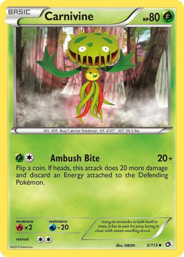 Carnivine 5/113 Reverse Holofoil Legendary Treasures