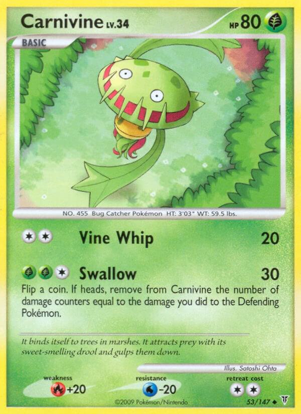 Carnivine 53 Reverse Holofoil Supreme Victors