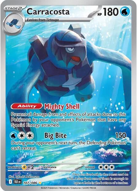 Carracosta 107/086 Holofoil SV: Black Bolt