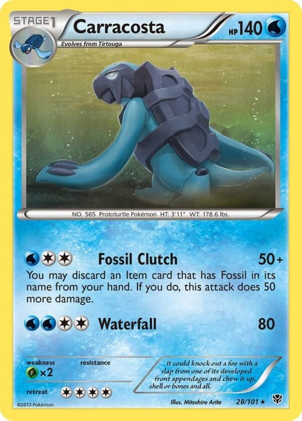 Carracosta 28/101 Reverse Holofoil Plasma Blast Carracosta 28/101 Reverse Holofoil Plasma Blast