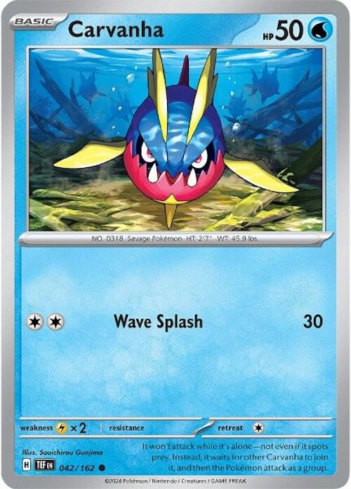 Carvanha 042/162 Reverse Holofoil SV05: Temporal Forces