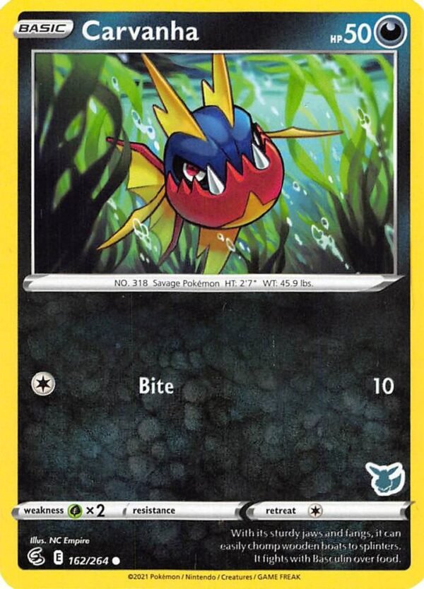Carvanha 162/264 (Eevee Stamped) Normal Battle Academy 2022