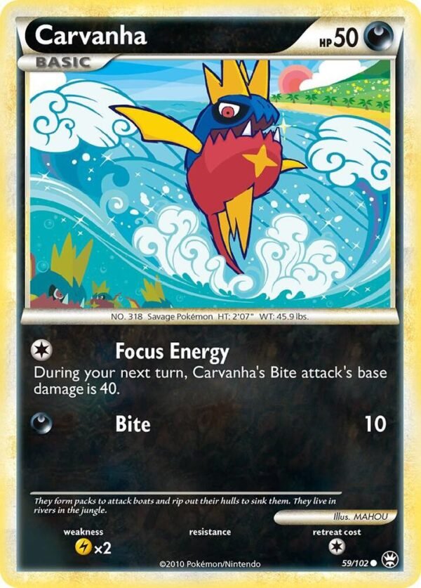 Carvanha 59/102 Reverse Holofoil Triumphant Carvanha 59/102 Reverse Holofoil Triumphant
