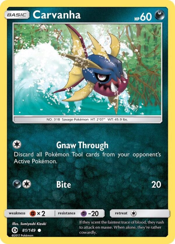 Carvanha 81/149 Normal SM Base Set