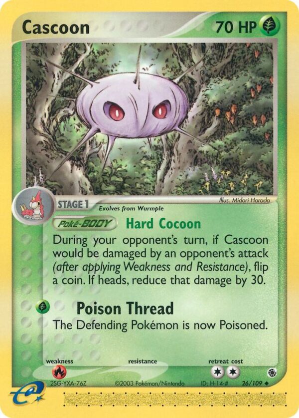 Cascoon 26/109 Reverse Holofoil Ruby and Sapphire Cascoon 26/109 Reverse Holofoil Ruby and Sapphire