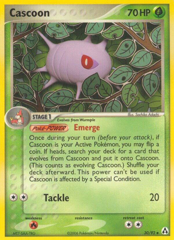 Cascoon 30/92 Reverse Holofoil Legend Maker