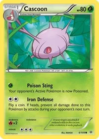 Cascoon | 6/108 | Reverse Holofoil | XY - Roaring Skies