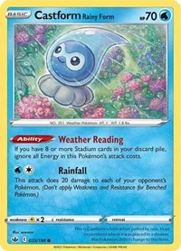 Castform Rainy Form | 033/198 | Normal | SWSH06: Chilling Reign