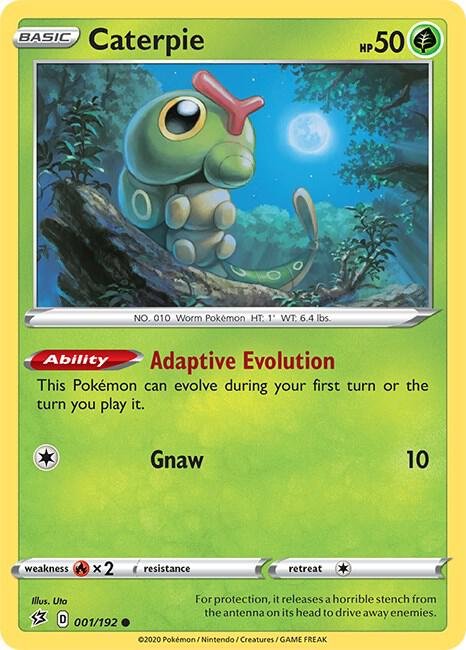 Caterpie 001/192 Normal SWSH02: Rebel Clash Caterpie 001/192 Normal SWSH02: Rebel Clash