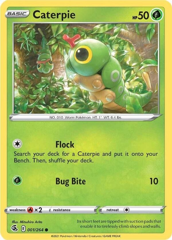 Caterpie 001/264 Normal SWSH08: Fusion Strike Caterpie 001/264 Normal SWSH08: Fusion Strike
