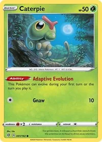 Caterpie | 001/192 | Reverse Holofoil | SWSH02: Rebel Clash Caterpie | 001/192 | Reverse Holofoil | SWSH02: Rebel Clash