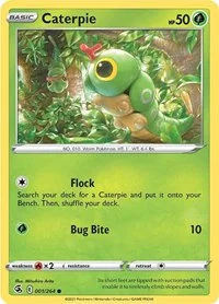 Caterpie | 001/264 | Reverse Holofoil | SWSH08: Fusion Strike