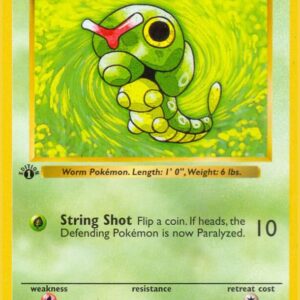 Caterpie 045/102 1st Edition Base Set (Shadowless)