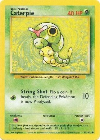 Caterpie 045/102 Normal Base Set