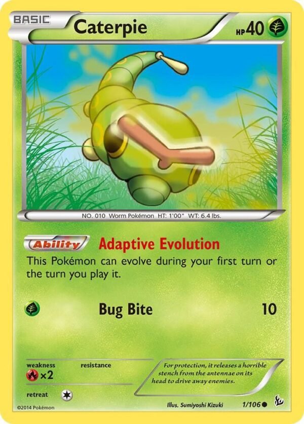 Caterpie 1/106 Reverse Holofoil XY – Flashfire