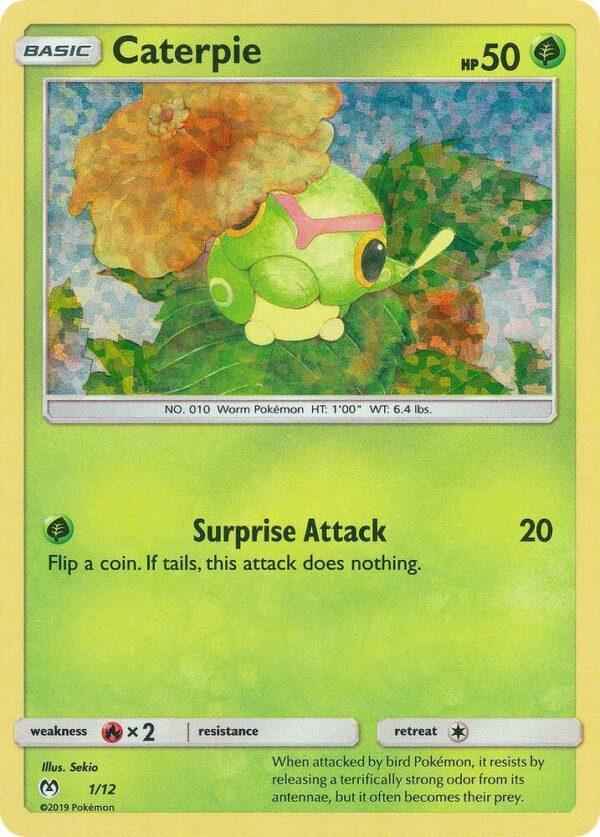 Caterpie 1/12 001/012 Holofoil McDonald’s Promos 2019