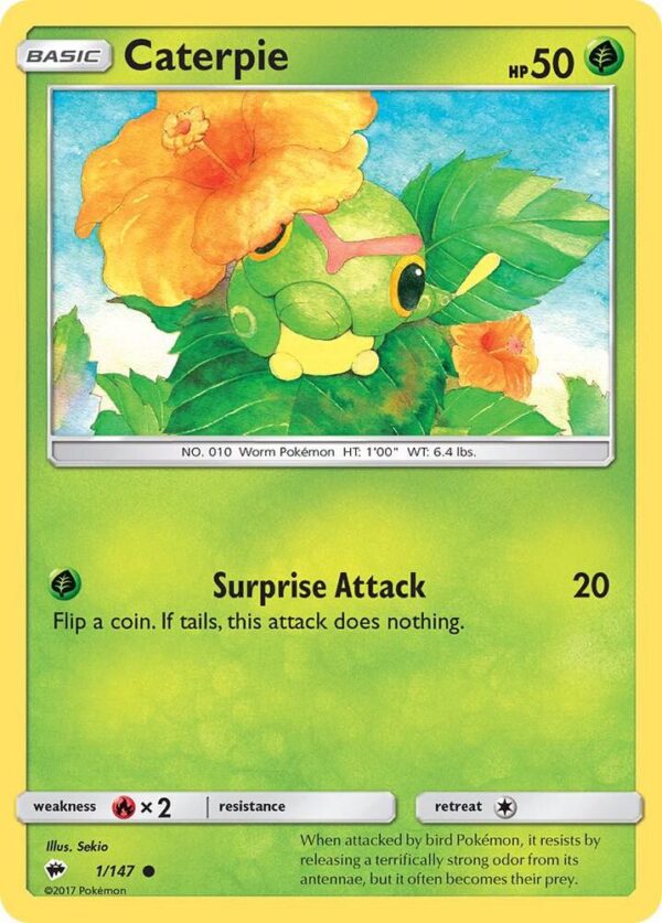 Caterpie 1/147 Normal SM – Burning Shadows