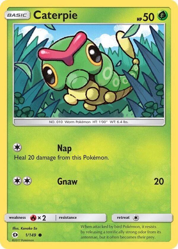 Caterpie 1/149 Normal SM Base Set