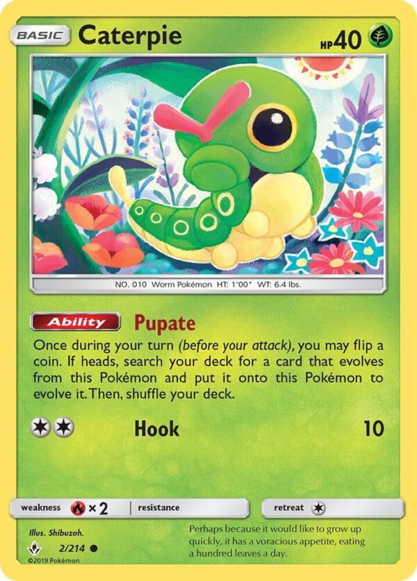 Caterpie 2/214 Normal SM – Unbroken Bonds Caterpie 2/214 Normal SM – Unbroken Bonds