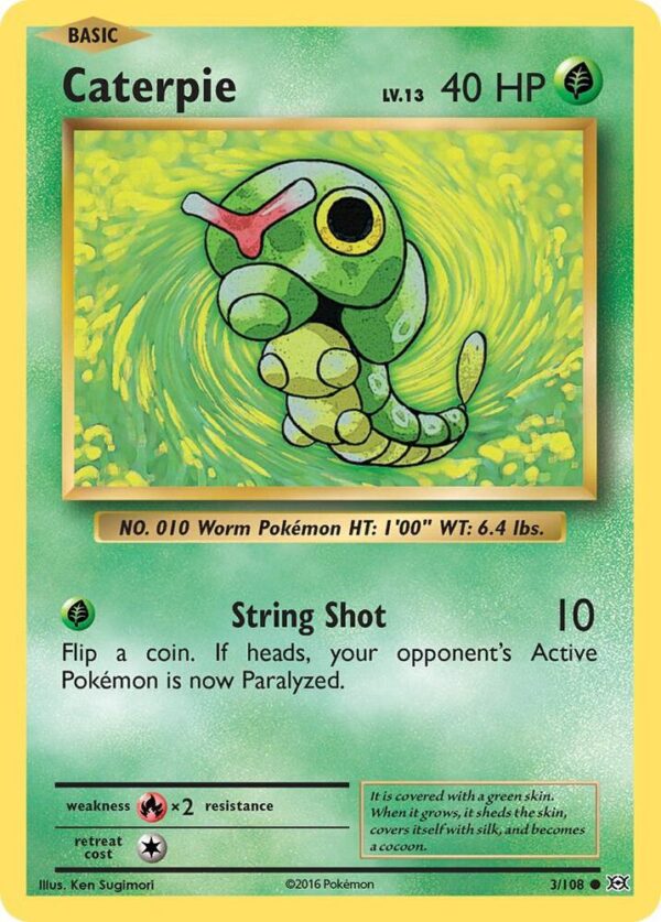 Caterpie 3/108 Normal XY – Evolutions