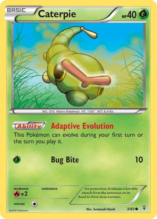 Caterpie 3/83 Normal Generations