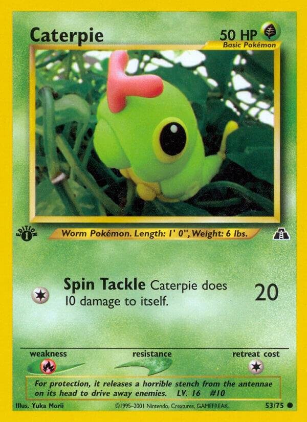 Caterpie 53/75 1st Edition Neo Discovery
