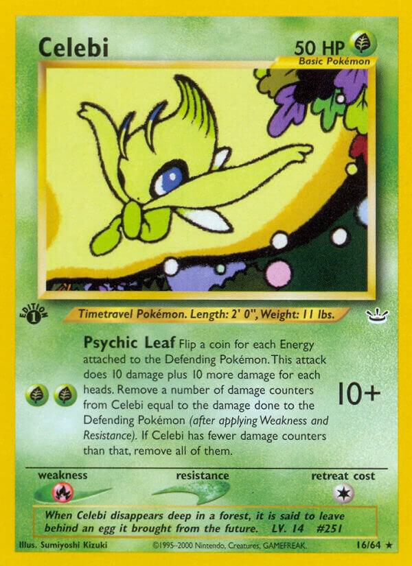 Celebi (16) 16/64 1st Edition Neo Revelation