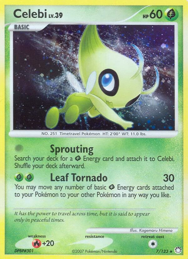 Celebi 7/123 Reverse Holofoil Mysterious Treasures