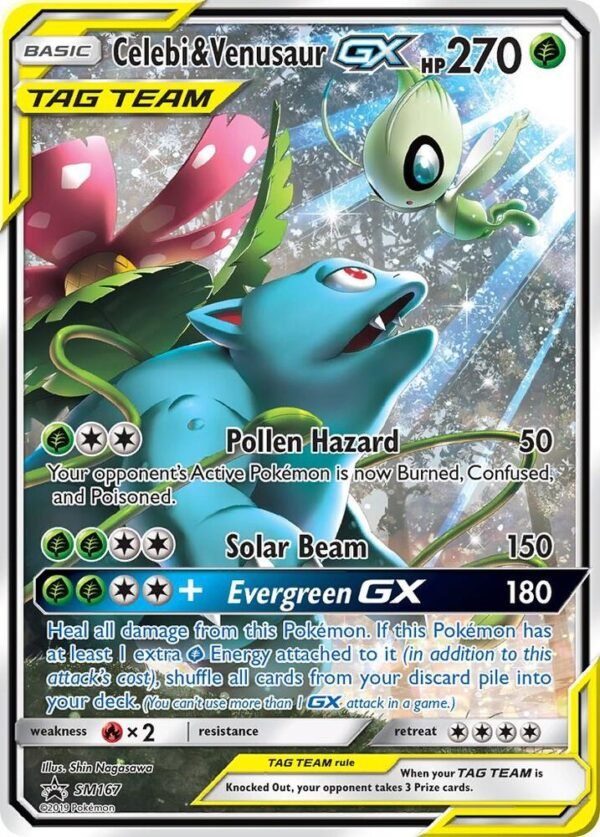 Celebi & Venusaur GX SM167 Holofoil SM Promos Celebi & Venusaur GX SM167 Holofoil SM Promos