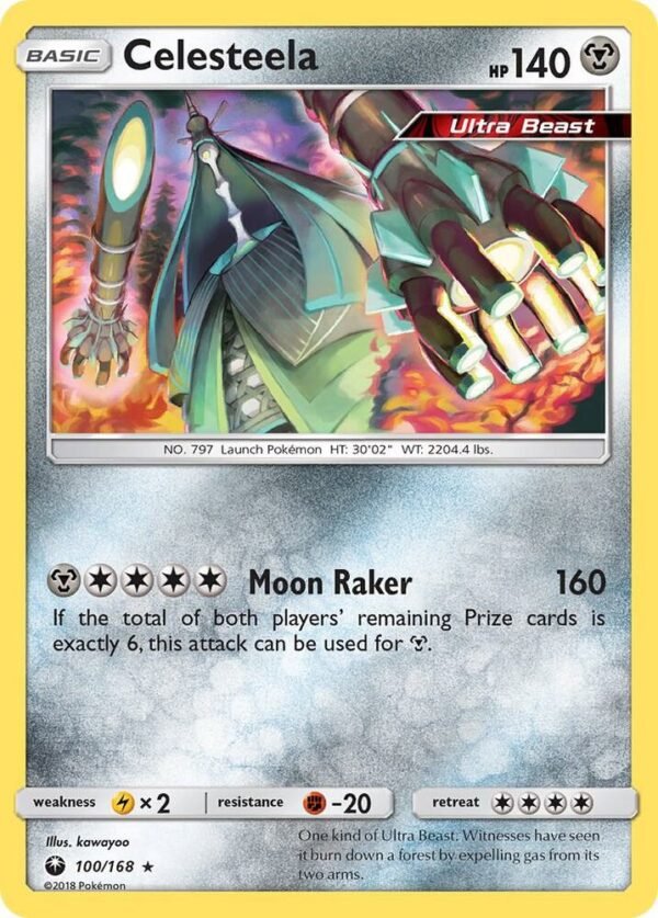 Celesteela 100/168 Reverse Holofoil SM – Celestial Storm