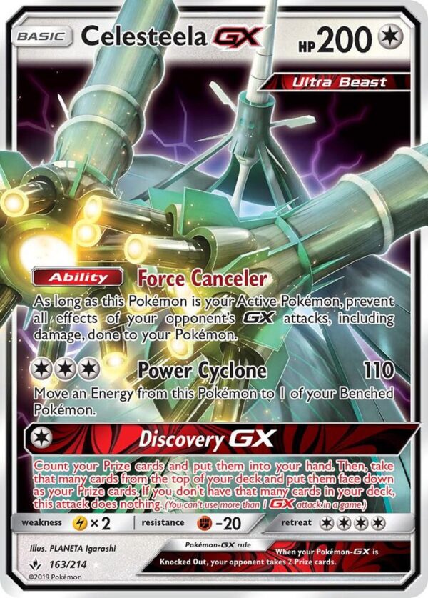 Celesteela GX 163/214 Holofoil SM – Unbroken Bonds
