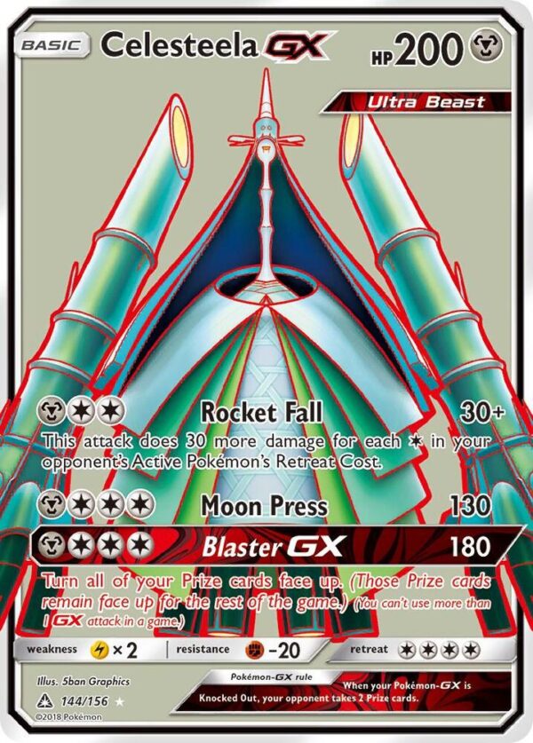 Celesteela GX (Full Art) 144/156 Holofoil SM – Ultra Prism Celesteela GX (Full Art) 144/156 Holofoil SM – Ultra Prism
