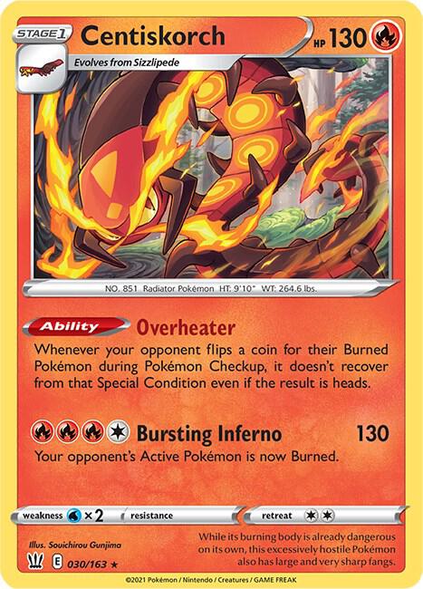 Centiskorch 030/163 Reverse Holofoil SWSH05: Battle Styles Centiskorch 030/163 Reverse Holofoil SWSH05: Battle Styles