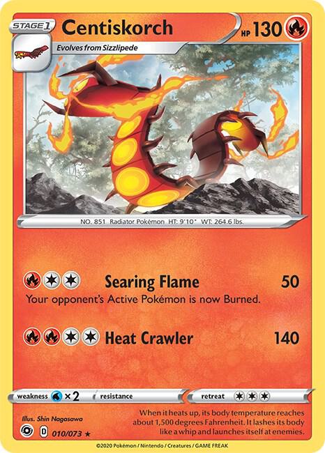 Centiskorch 10/73 Reverse Holofoil Champion’s Path