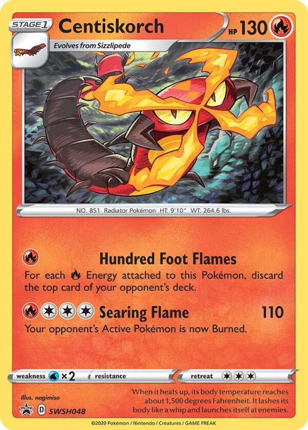 Centiskorch SWSH048 Holofoil SWSH: Sword & Shield Promo Cards