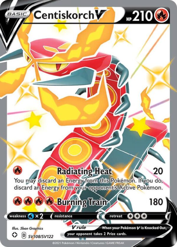 Centiskorch V SV108/SV122 Holofoil Shining Fates: Shiny Vault