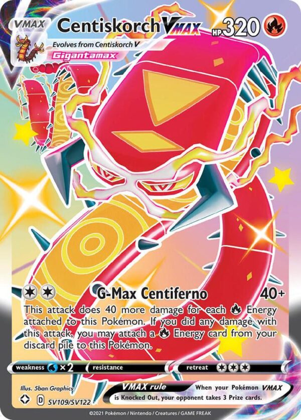 Centiskorch VMAX SV109/SV122 Holofoil Shining Fates: Shiny Vault