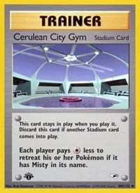 Cerulean City Gym | 108/132 | 1st Edition | Gym Heroes