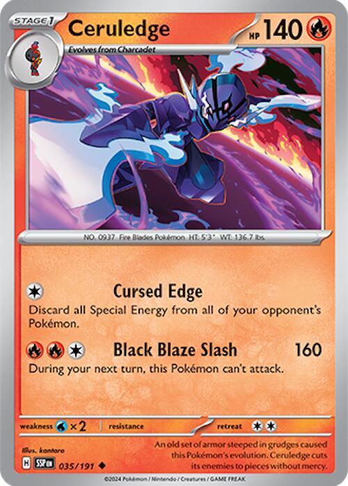 Ceruledge 035/191 Reverse Holofoil SV08: Surging Sparks Ceruledge 035/191 Reverse Holofoil SV08: Surging Sparks