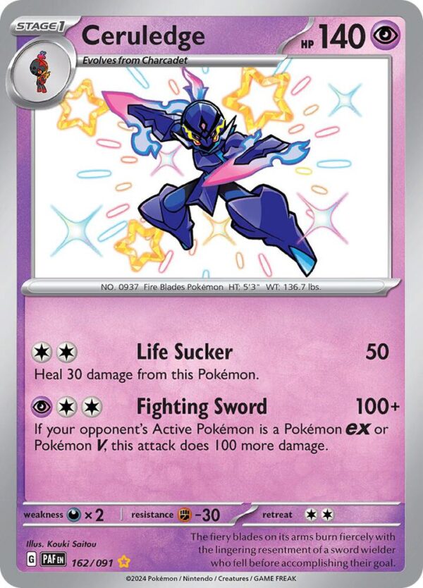 Ceruledge 162/091 Holofoil SV: Paldean Fates